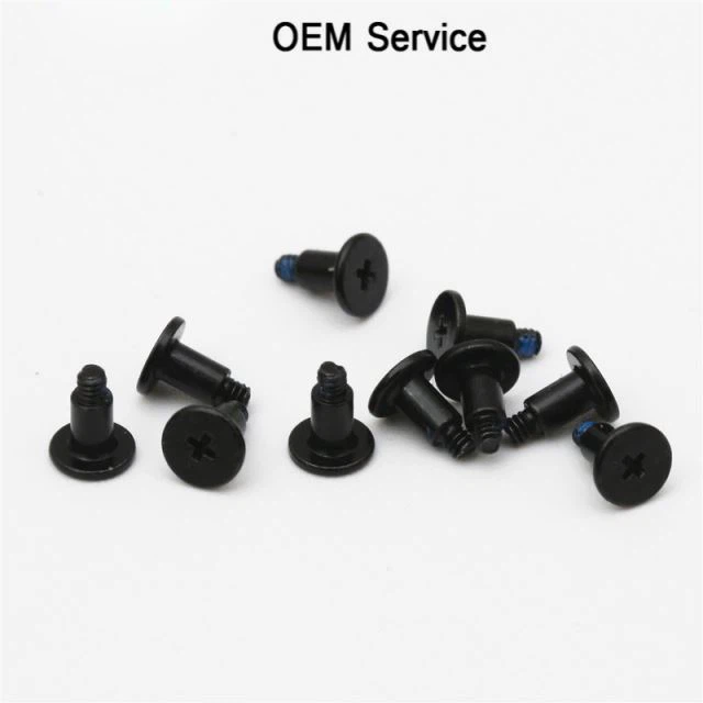 Kõrge täpsusega terasest mustad väikesed sammkruvid